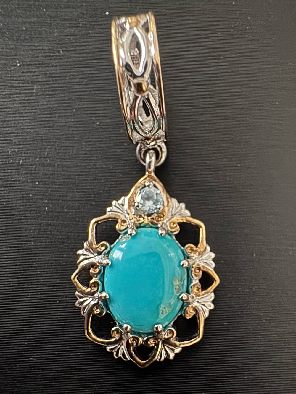 Michael Valitutti Gems En Vogue Sterling Silver/ 24K Gemstone Charms JR Bracelet - Picture 8 of 9